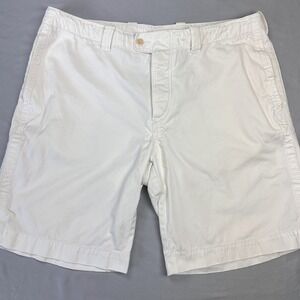 Vintage Polo Ralph Lauren Men Chino Shorts 40 Waist‎ White Distressed Coastal